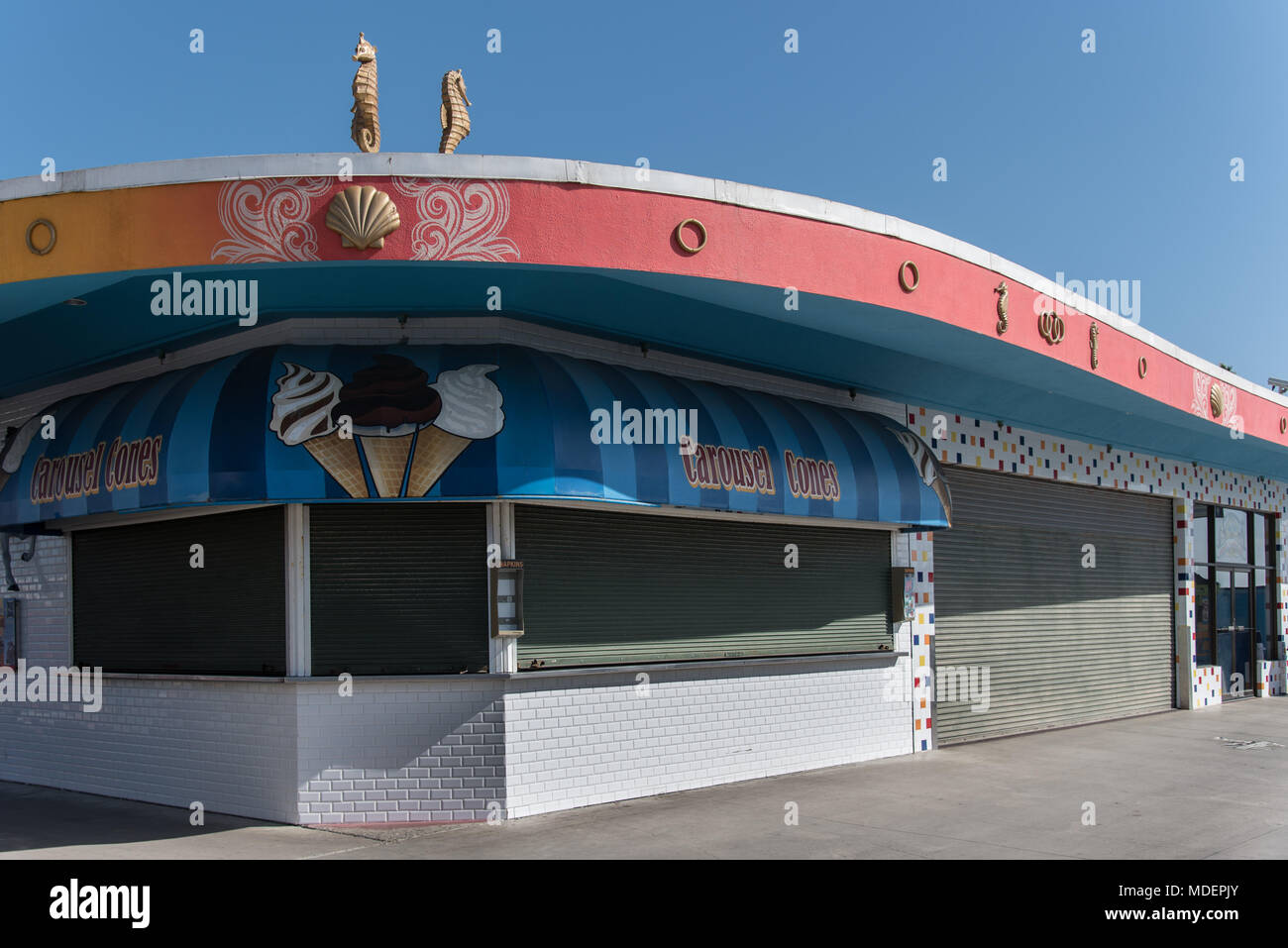 Santa Cruz, in California, Boardwalk, Amusement Park, STATI UNITI D'AMERICA Foto Stock