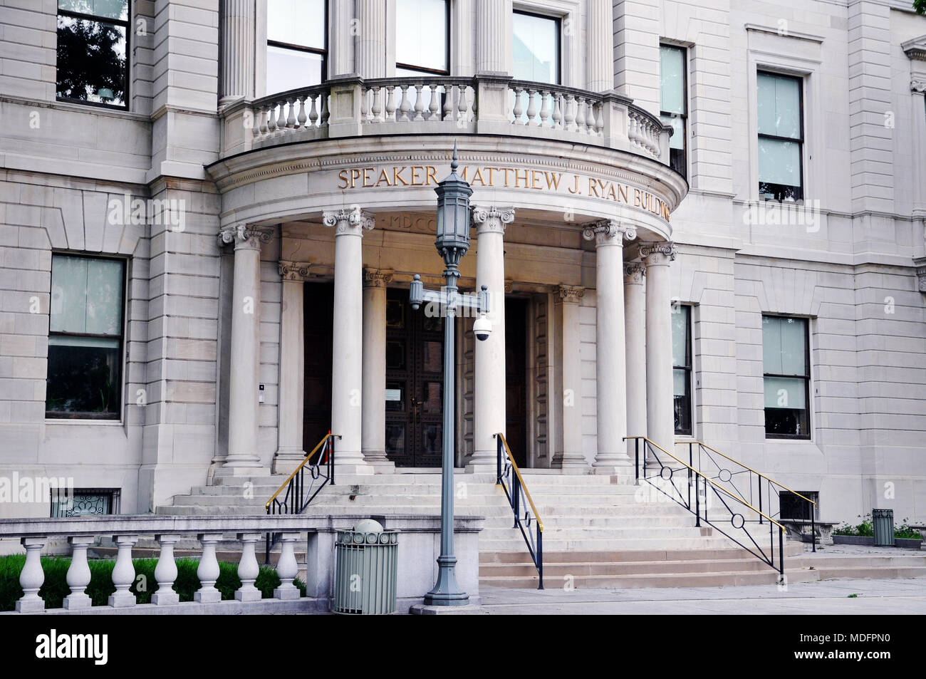 Il 'Speaker Matteo J. Ryan edificio" sul Campidoglio motivi, Harrisburg, Pennsylvania, STATI UNITI D'AMERICA Foto Stock