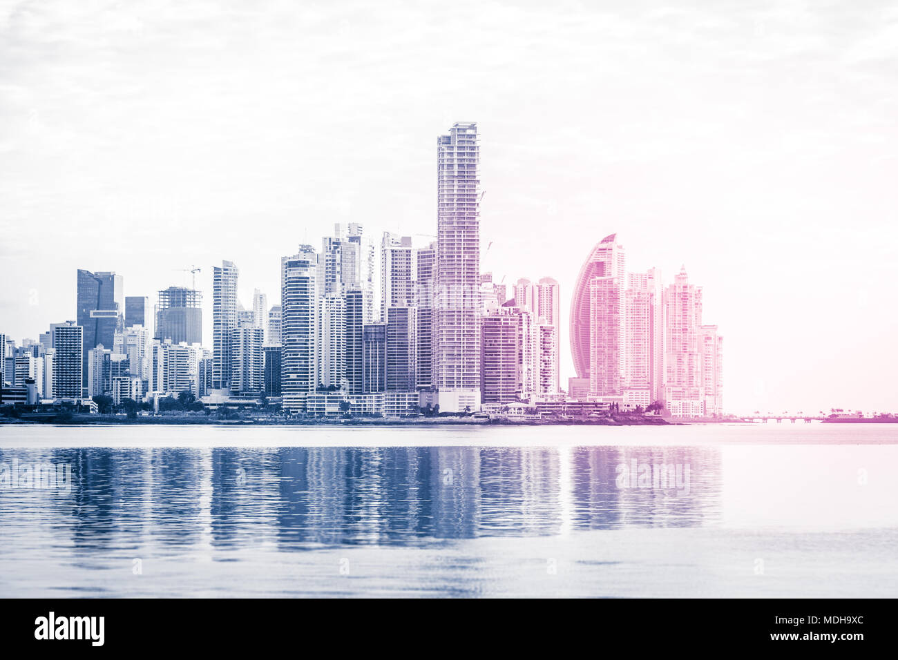 E moderno grattacielo edifici - il quartiere degli affari skyline, abstract Foto Stock