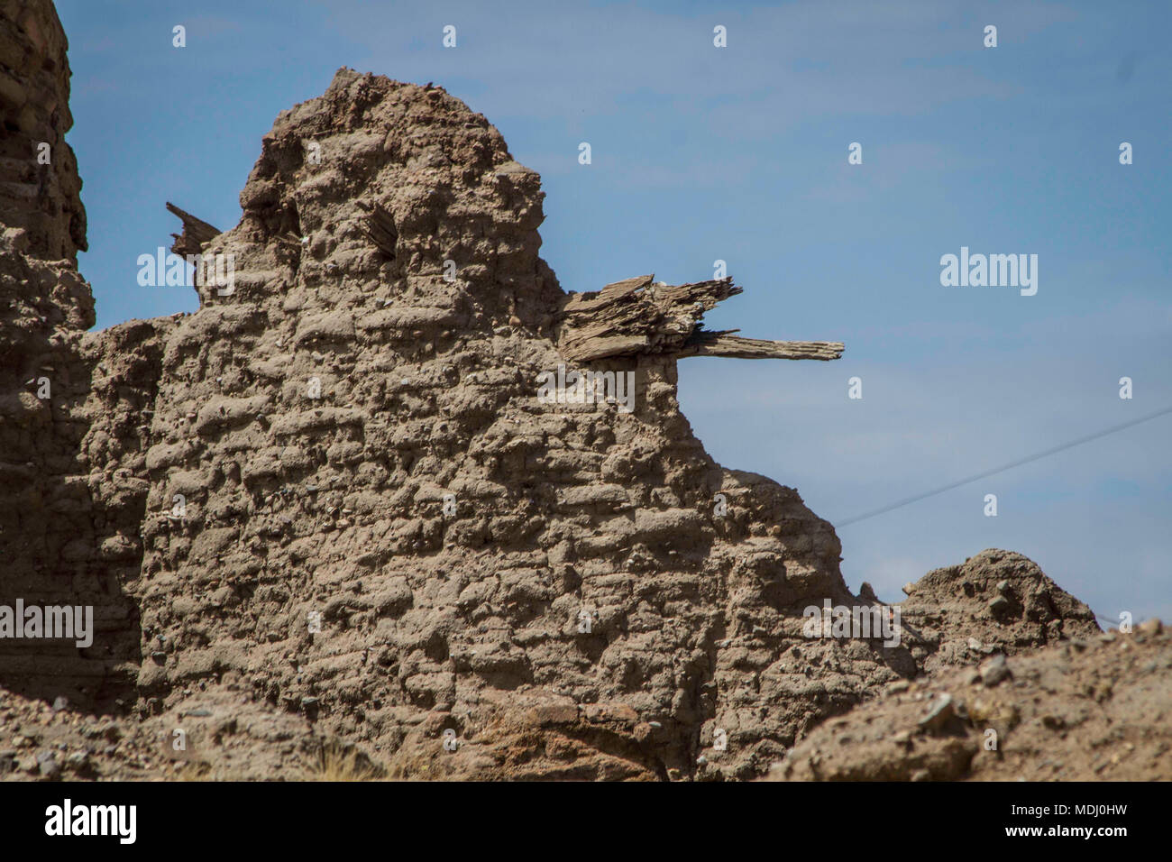 Vecchia chiesa di Nuestra Señora del Pilar, noto anche come Cocospera missione era uno dei templi che fondarono il gesuita Eusebio Francisco Kino nel nord Foto Stock