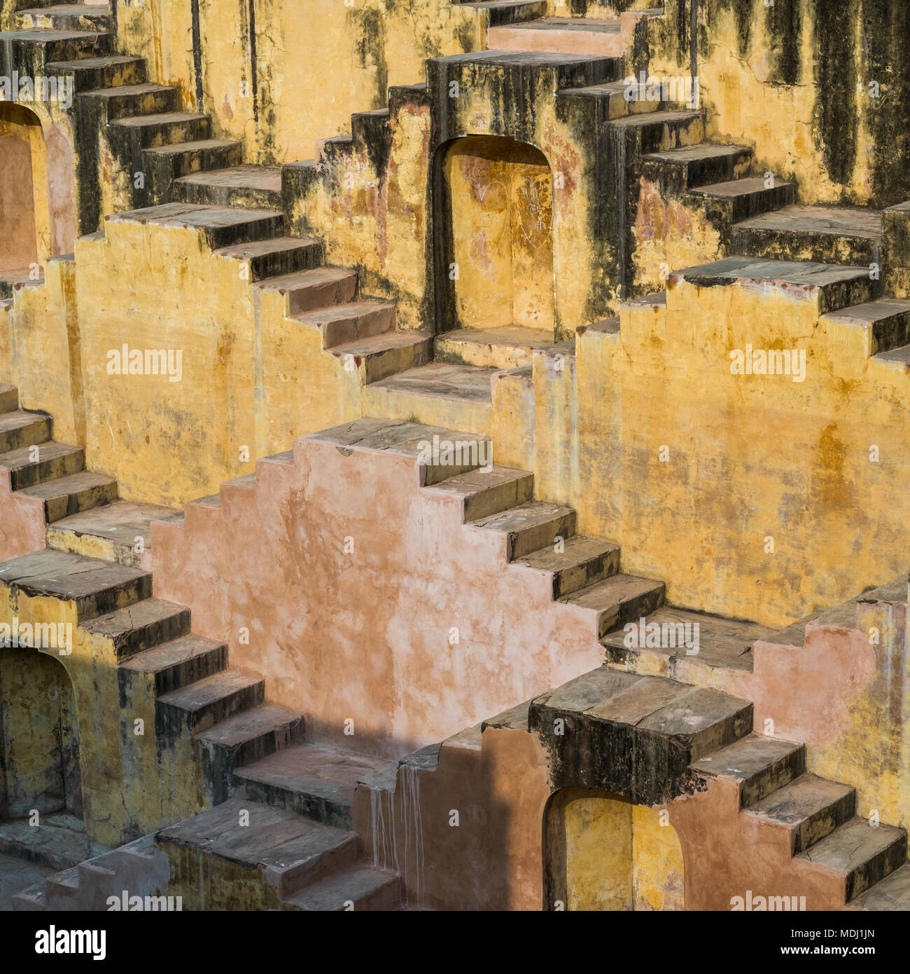 Stepwell; Jaipur, Rajasthan, India Foto Stock