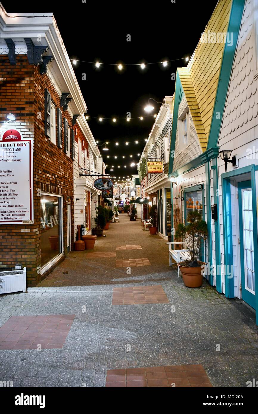 Penny Lane Mall at Rehoboth Beach, Delaware, STATI UNITI D'AMERICA Foto Stock