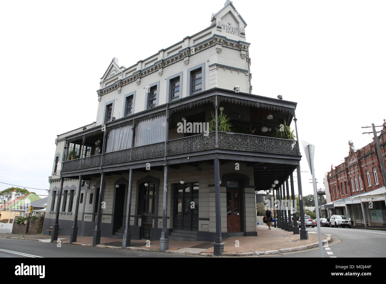 L'ex Exchange Hotel heritage-elencati pub situato all'angolo della strada Mullens e Beattie Street, Balmain, un sobborgo nella parte interna della regione west o Foto Stock