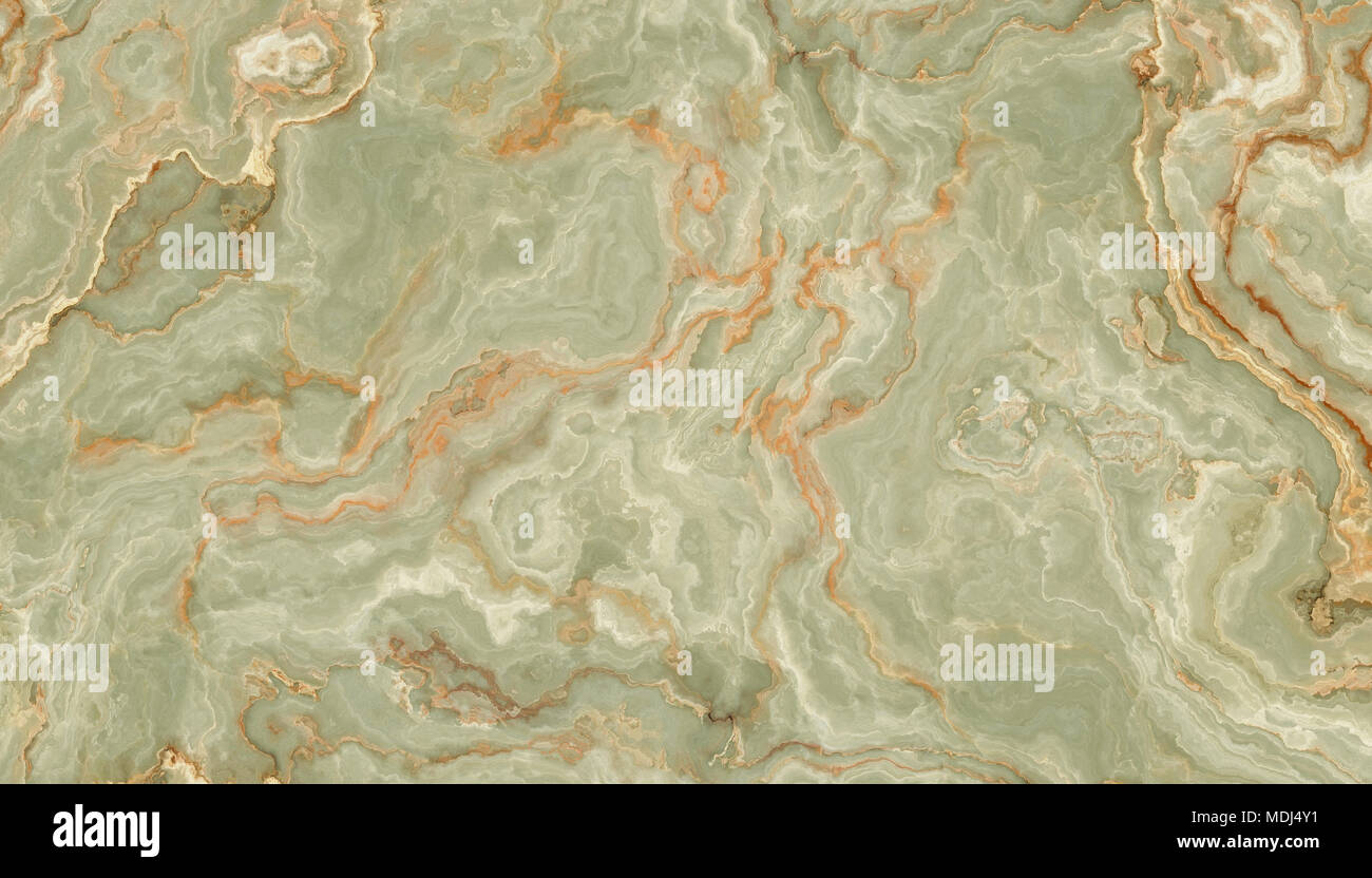 Verde onyx piastrelle con orange tesse. Texture di sfondo per il design. Foto Stock