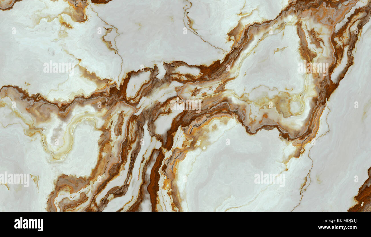 La piastrella di onice bianco texture astratta. Sfondo colorato. 2D'illustrazione. Bellezze naturali Foto Stock