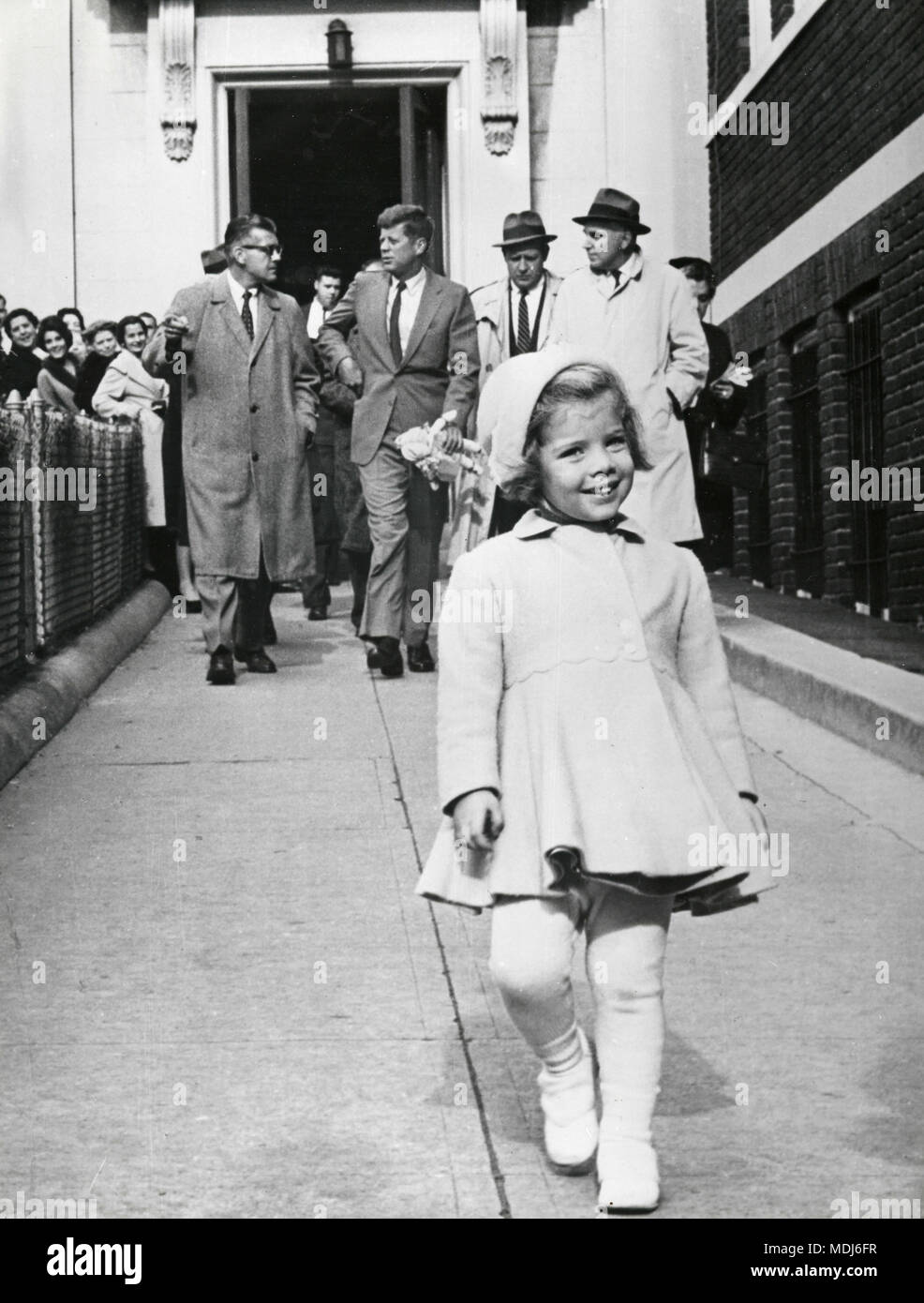 Caroline Kennedy, figlia di John e Jacqueline Bouvier, all'età di 3, STATI UNITI D'America degli anni sessanta Foto Stock