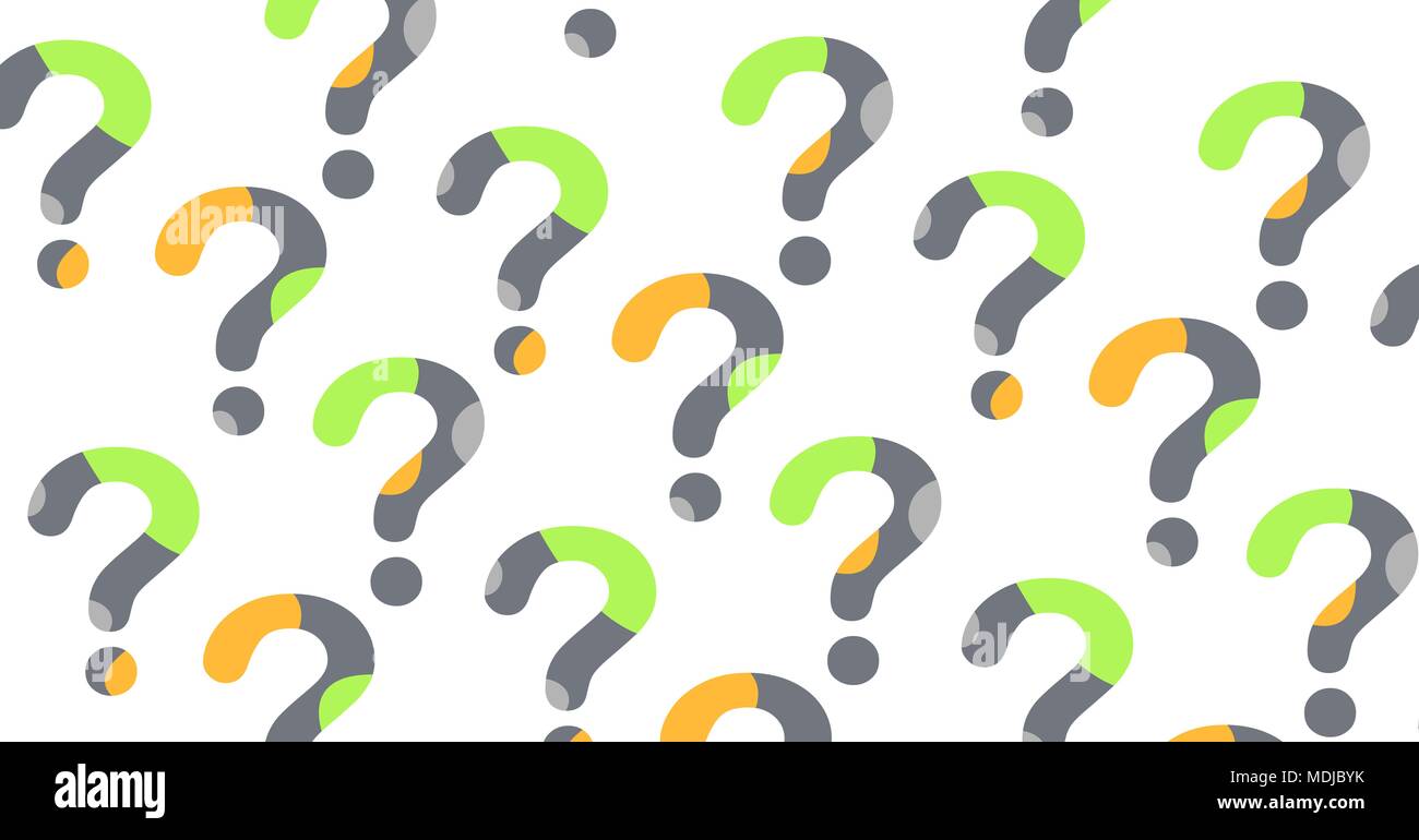 Design minimale un punto interrogativo Foto Stock