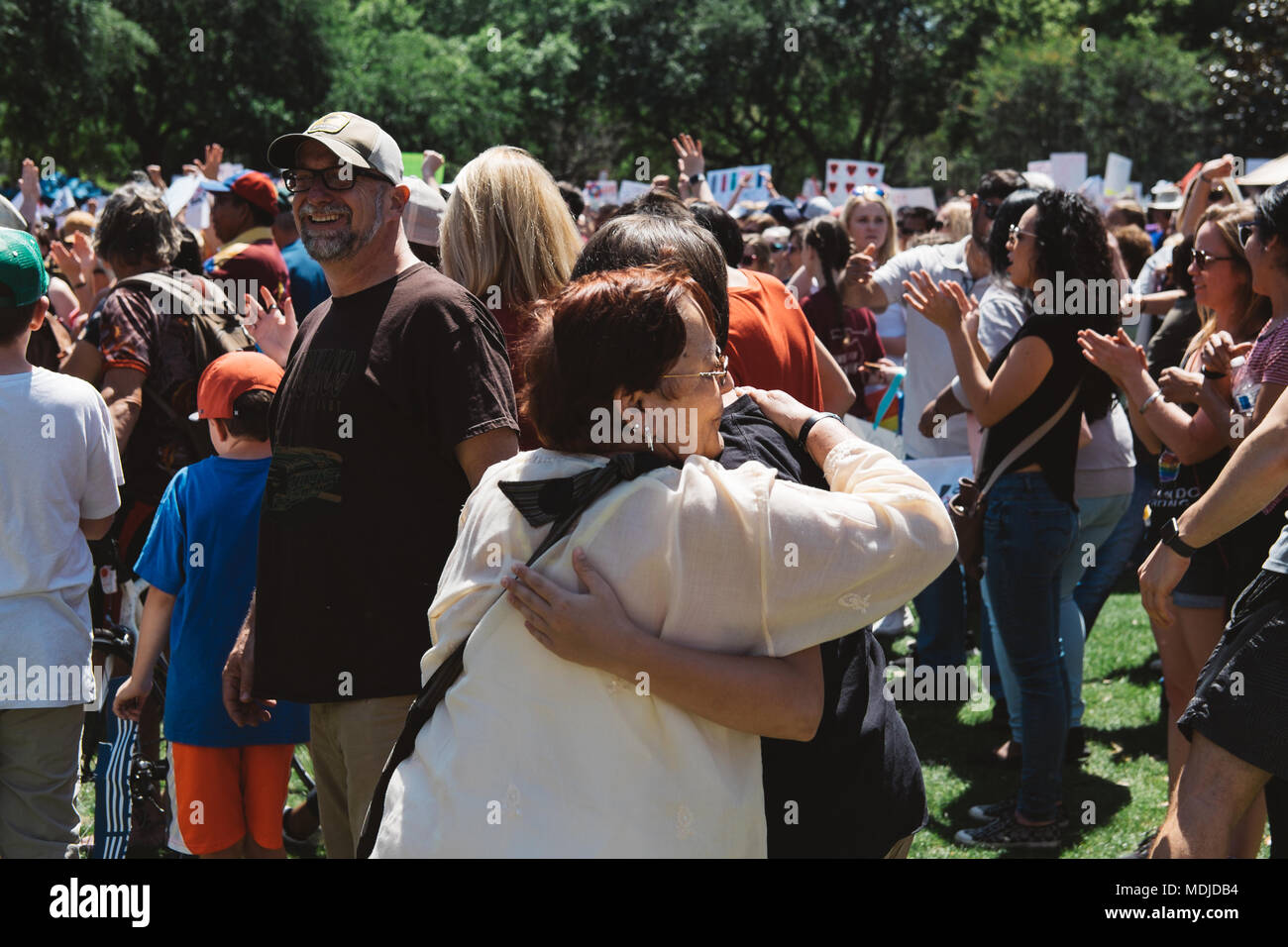 Marzo per la nostra vita a livello nazionale evento in downtown Orlando, Florida (2018). Foto Stock