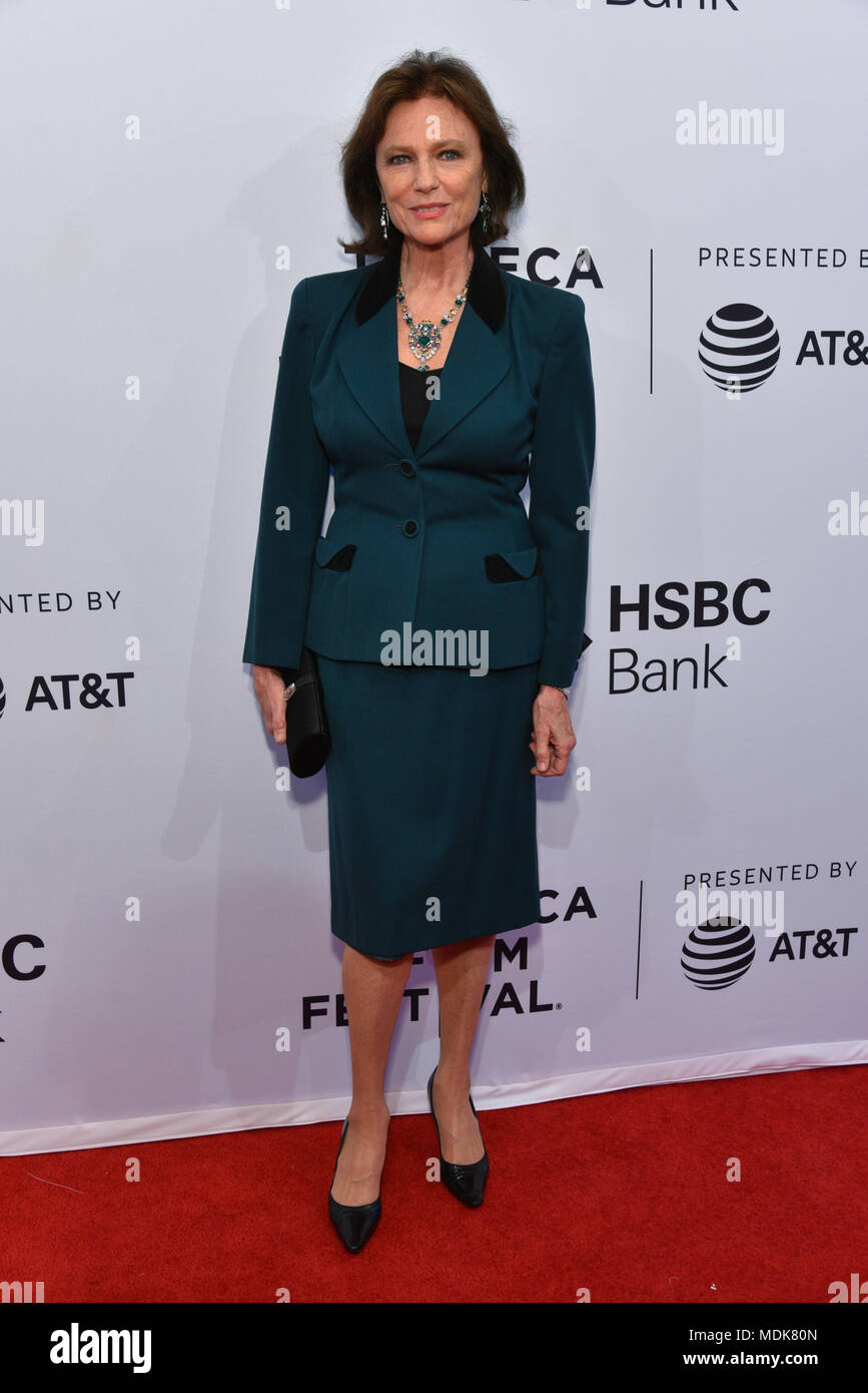 New York, Stati Uniti d'America. Il 19 aprile 2018. Jacqueline Bisset assiste un screening di 'Blu notte' durante il 2018 Tribeca Film Festival al teatro SVA on April 19, 2018 in New York City. Credito: Erik Pendzich/Alamy Live News Foto Stock
