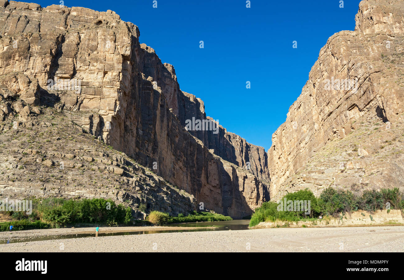 Texas, parco nazionale di Big Bend, Santa Elena Canyon Foto Stock