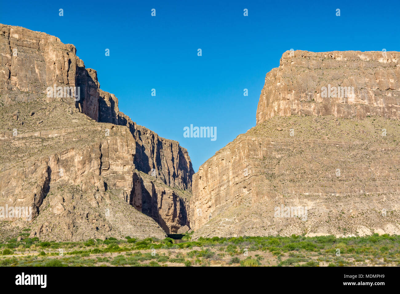 Texas, parco nazionale di Big Bend, Santa Elena Canyon Foto Stock