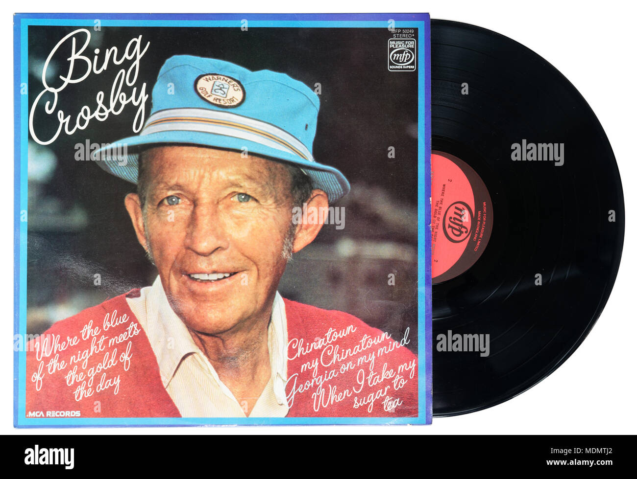 Dove il blu della notte incontra l'oro del giorno album da Bing Crosby Foto Stock