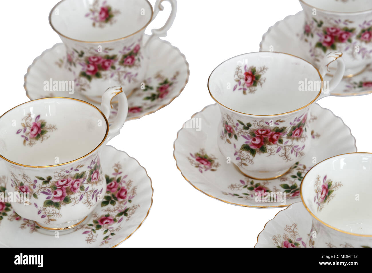 Royal Albert Lavanda Rosa tea service Foto Stock