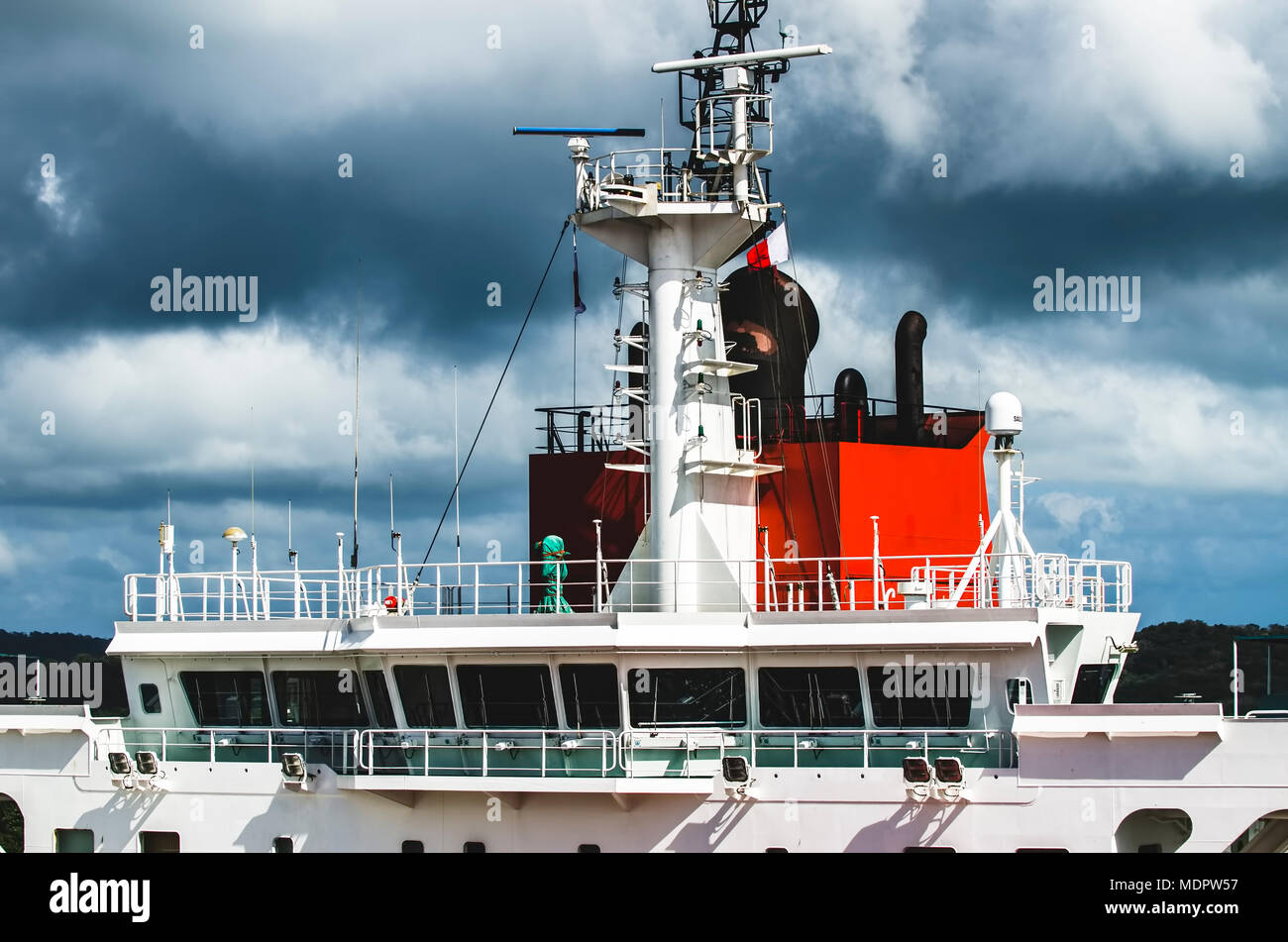 Nave ponte di comando Foto Stock