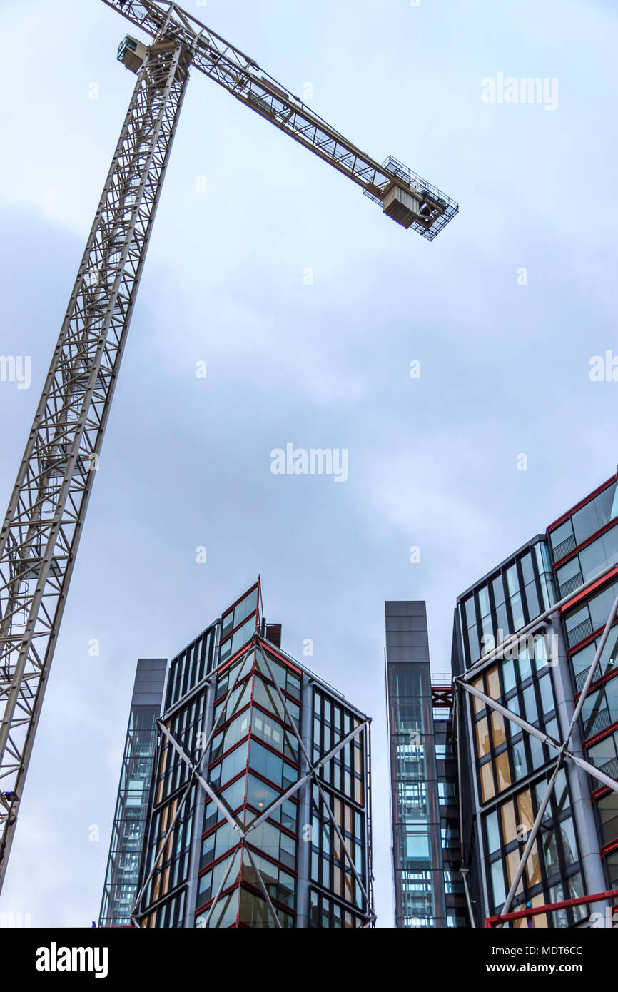 Broadgate Tower, un grattacielo a Londra nel principale quartiere finanziario della City di Londra, Regno Unito Foto Stock