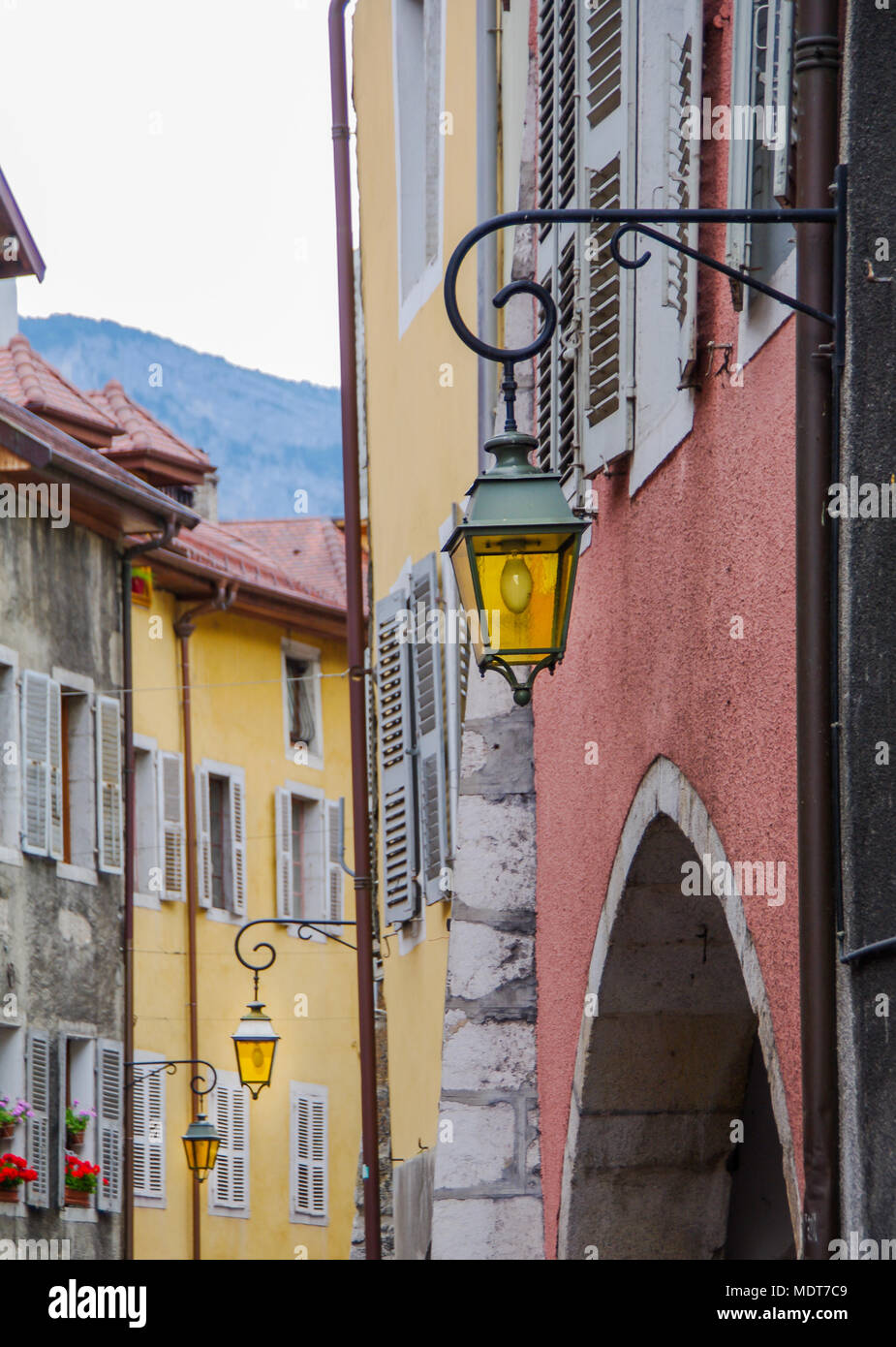 Annecy, denominato venezia delle alpi, Francia Foto Stock