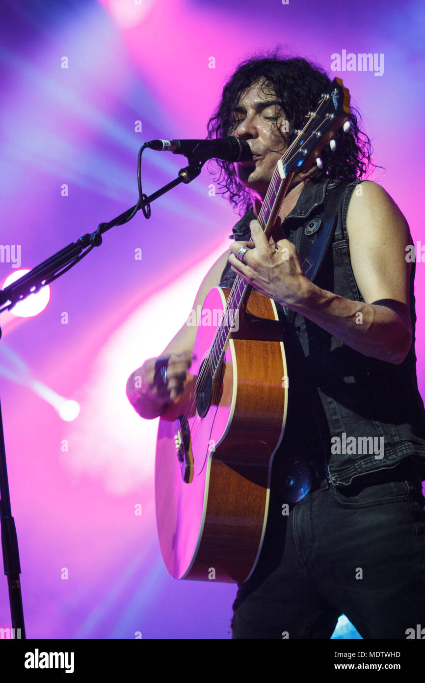 Milano, 19 aprile 2018 la Zen Circus si esibisce dal vivo all'Alcatraz a Milano © Davide Merli / Alamy Live News Foto Stock