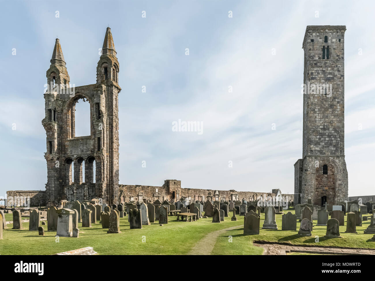 St Andrews cattedrale, Fife in Scozia Foto Stock