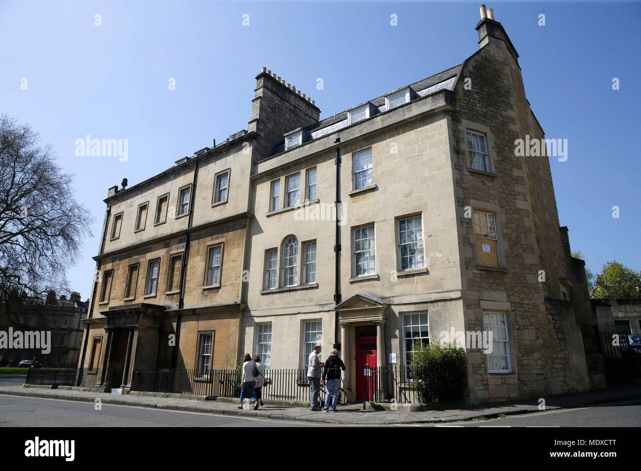 Bath, Gran Bretagna. Xxi Aprile, 2018. Foto realizzata il 20 aprile 2018 illustra la vista generale del Museo dell'Arte Asiatica dell'est dopo il furto di diversi manufatti cinesi dal museo martedì, secondo i media britannici, in bagno, Gran Bretagna. Credito: Tim Irlanda)(yk/Xinhua/Alamy Live News Foto Stock