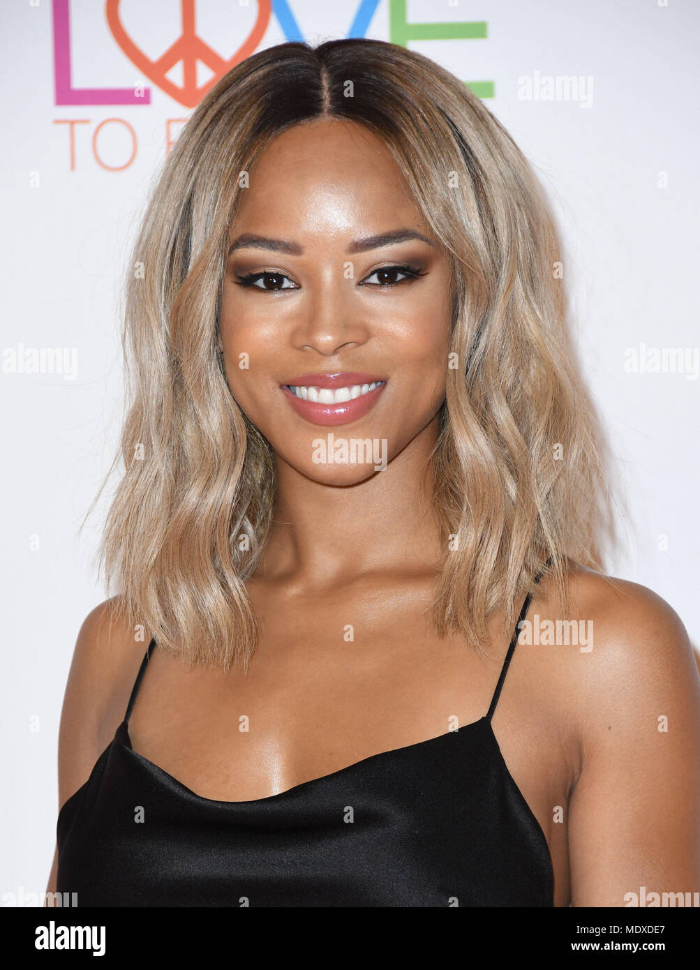 Beverly Hills, CA, Stati Uniti d'America. Xx Apr, 2018. 20 Aprile 2018 - Beverly Hills, la California - Serayah. Venticinquesima gara annuale per cancellare MS gala tenutosi presso il Beverly Hilton Hotel Photo credit: Birdie Thompson/AdMedia Credito: Birdie Thompson/AdMedia/ZUMA filo/Alamy Live News Foto Stock