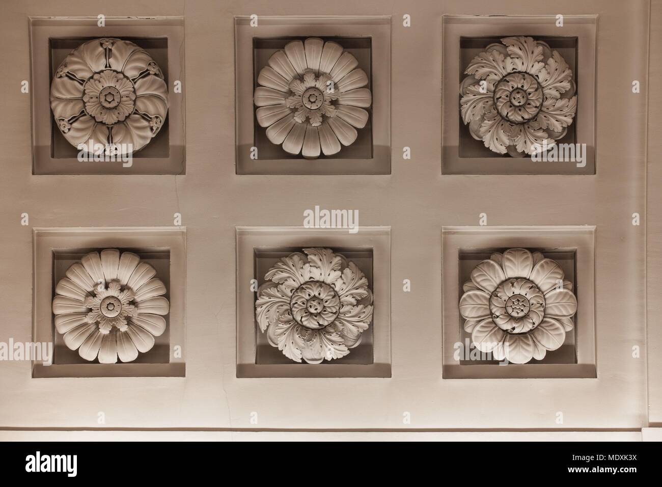 Parigi, Palais du Luxembourg, Senat, plafond du Grand escalier d'honneur, Napoleone I, forziere, dettaglio, Foto Stock