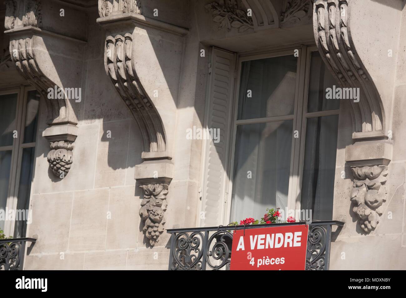 Parigi, Rue Raynouard, Foto Stock