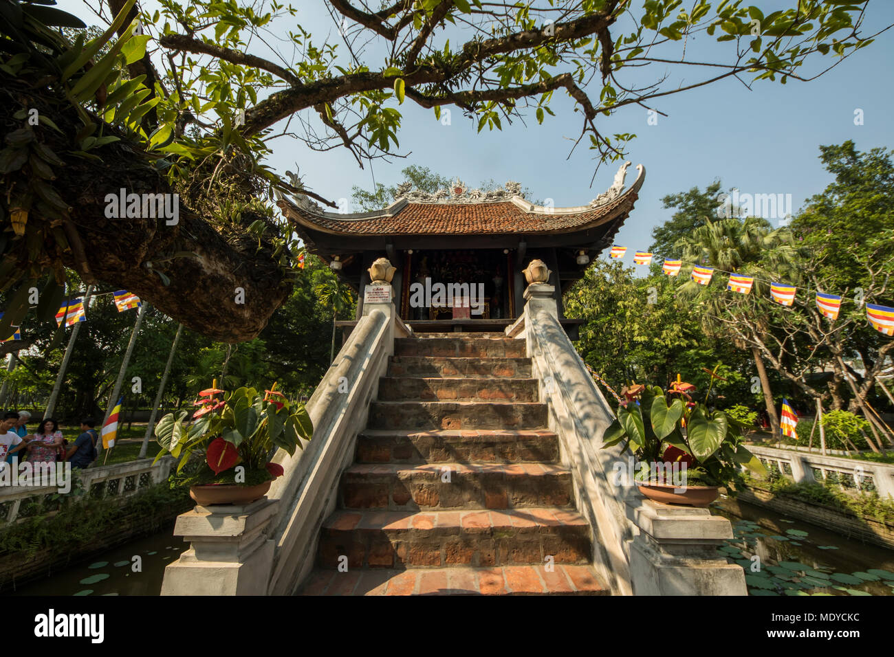 Pagoda su un pilastro; Hanoi, Vietnam Foto Stock