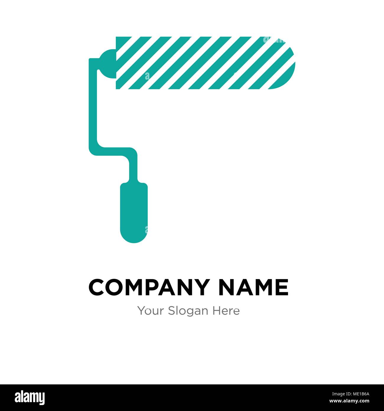 Il rullo company Logo design template, business corporate icona vettore Illustrazione Vettoriale