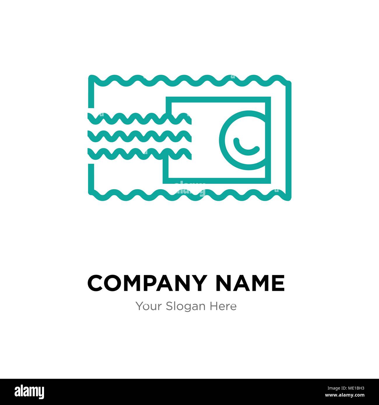 Timbro company Logo design template, business corporate icona vettore Illustrazione Vettoriale