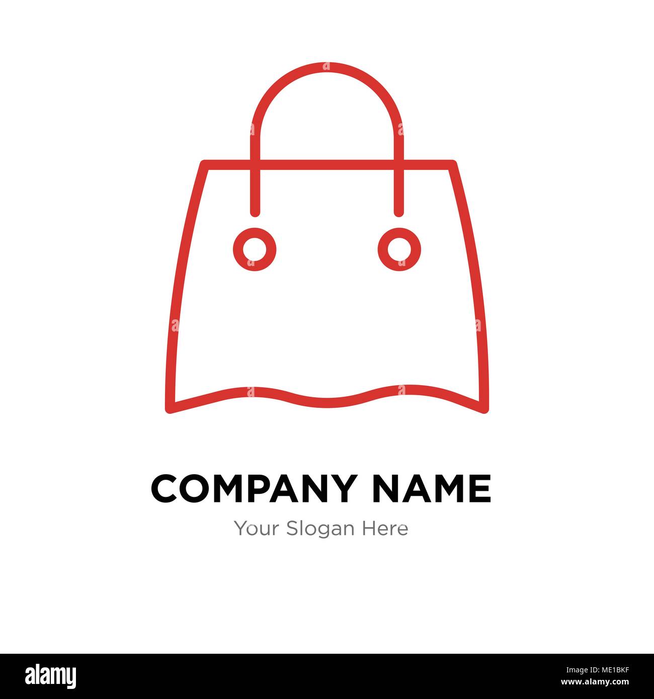 Riutilizzabile shopping bag company Logo design template, business corporate  icona vettore Immagine e Vettoriale - Alamy