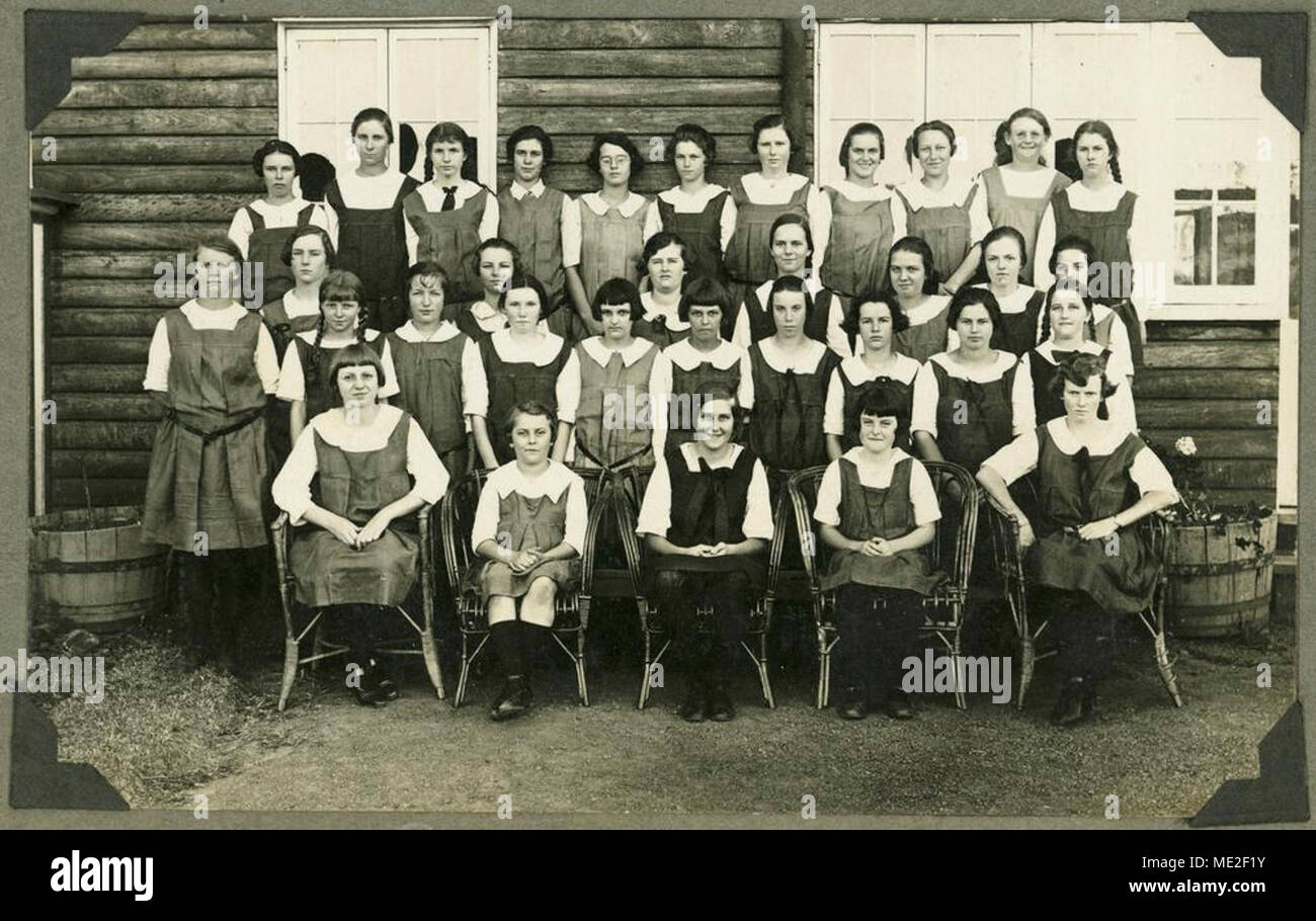 Boarder presso il St fede anglicana dell'educandato, Yeppoon, 1925. Foto Stock