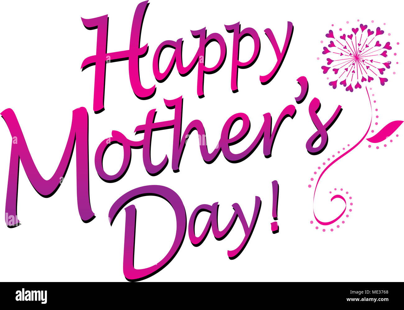 Felice Festa della Mamma Foto Stock