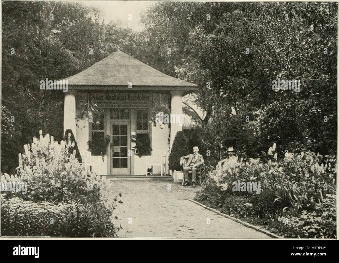 . Die Gartenkunst . Ausstellung Breslau: Staudengarten von Julius Monhaupt, Breslau. Foto Stock
