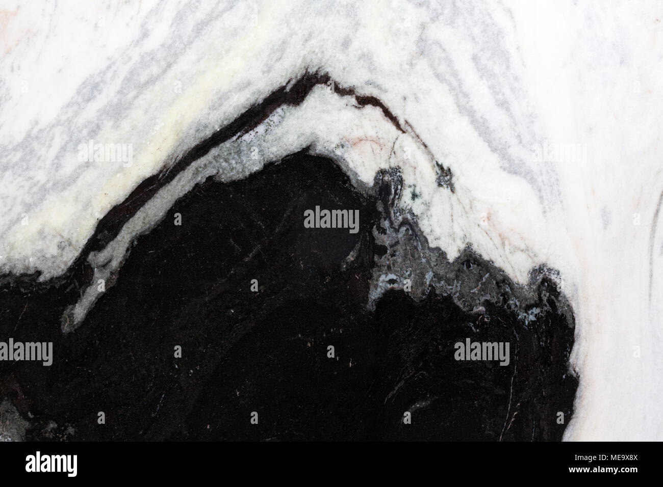 Configurazione astratta. Bianco e nero, vicino. Foto Stock