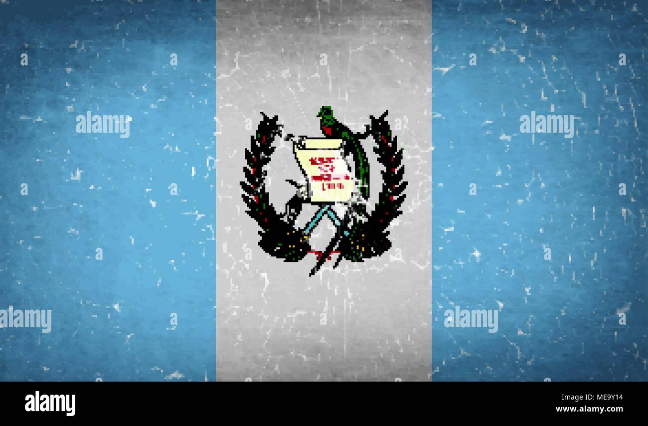 Bandiere di Guatemala con il vetro rotto texture. Illustrazione Vettoriale Illustrazione Vettoriale