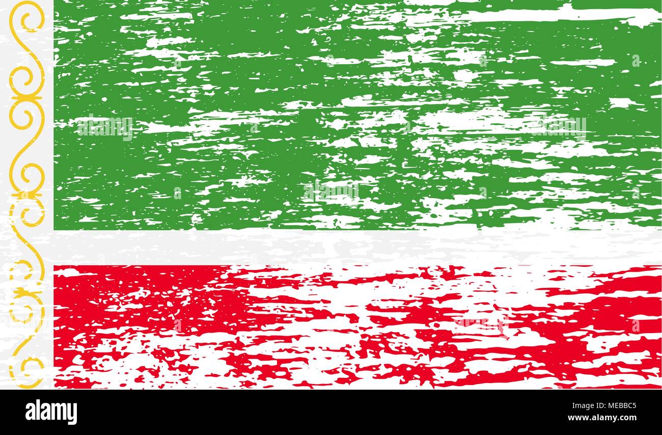 Bandiera di con il vecchio texture. Illustrazione Vettoriale Illustrazione Vettoriale