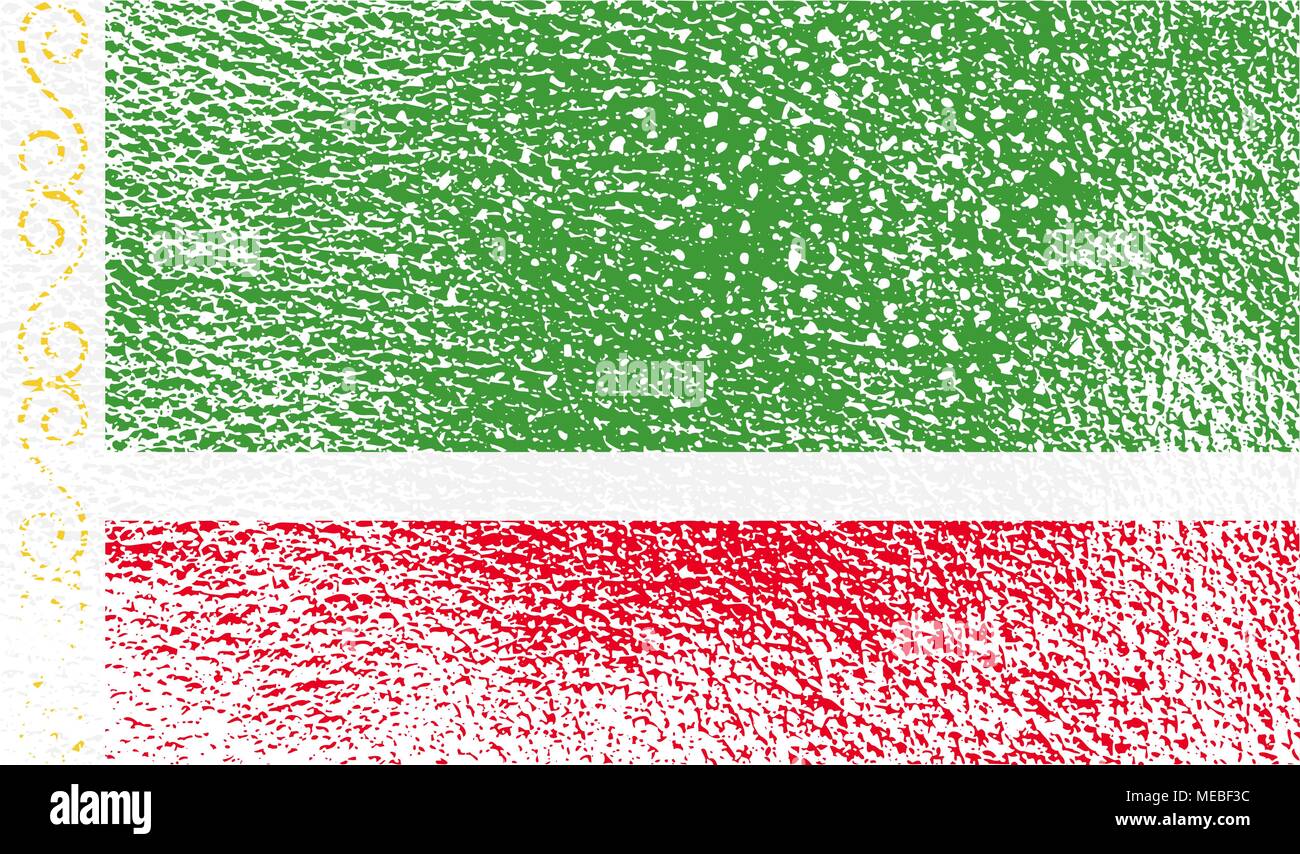 Bandiera di con il vecchio texture. Illustrazione Vettoriale Illustrazione Vettoriale