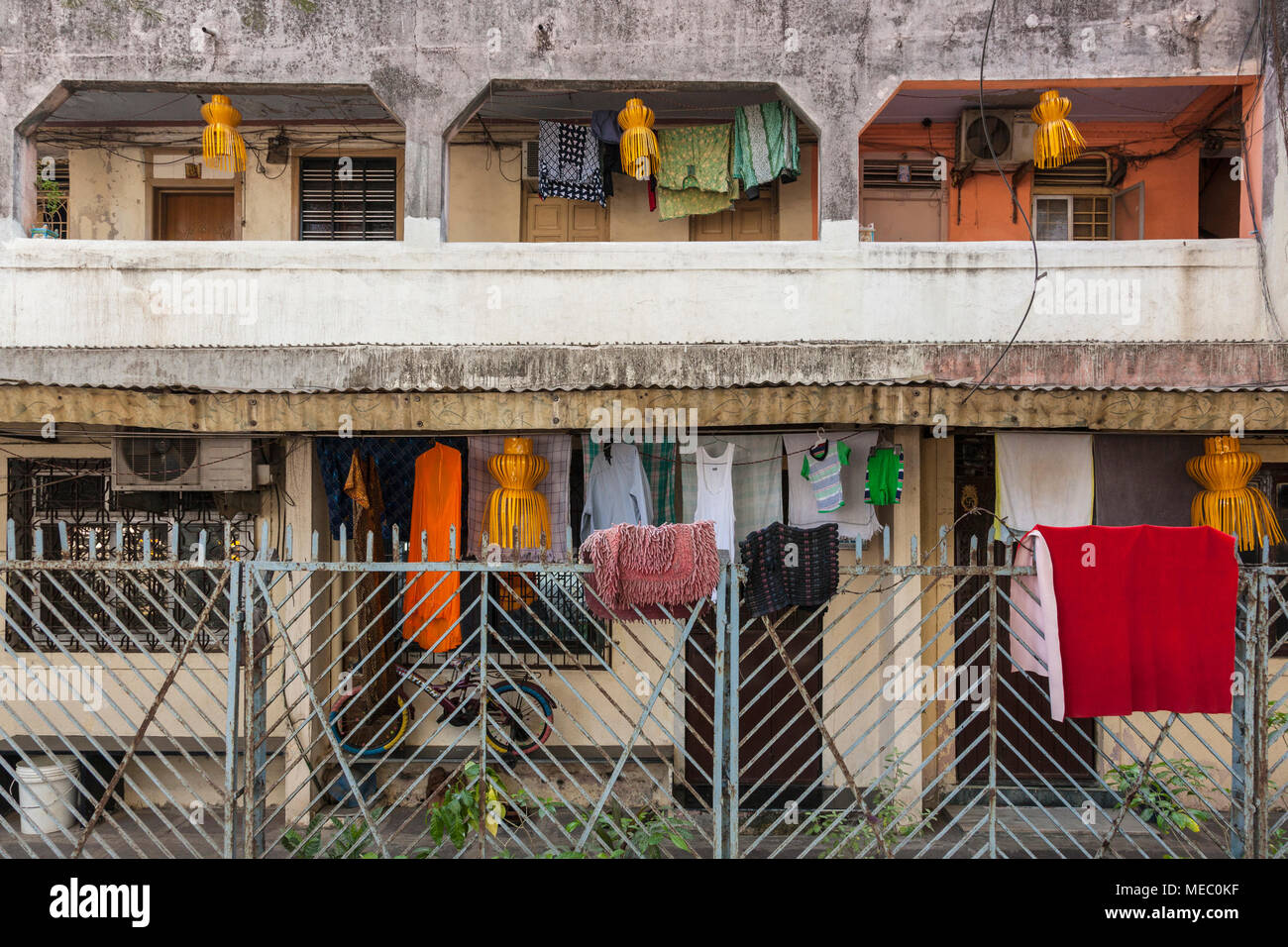 Alloggiamento blocco di Mumbai, India Foto Stock