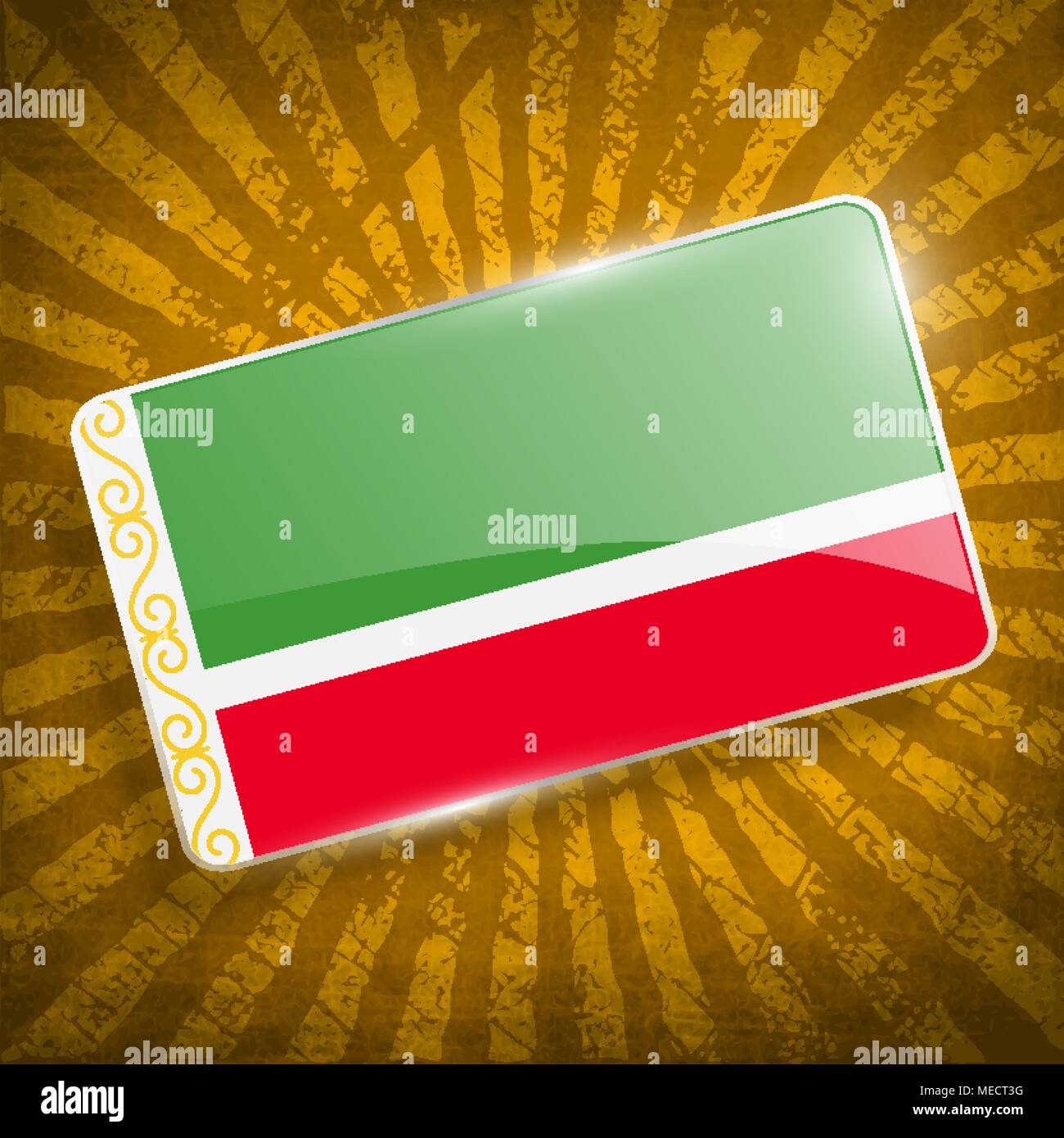 Bandiera di con il vecchio texture. Illustrazione Vettoriale Illustrazione Vettoriale