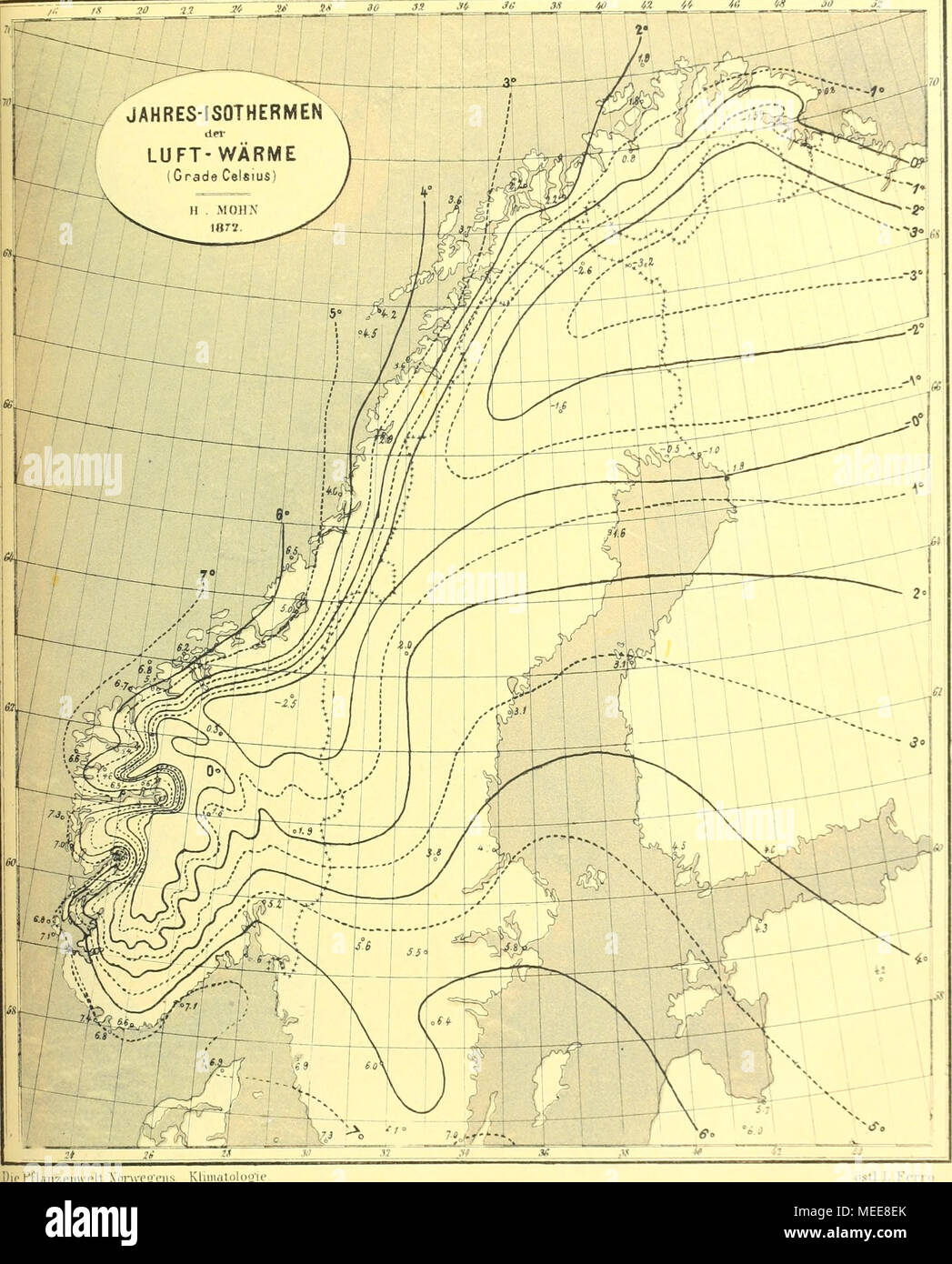 . Die culturpflanzen Norwegens . Ho Bie Pflanzenwelt Xoru-e°-eiis Klimatoloai Foto Stock