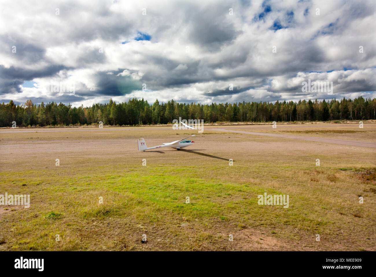 KOTKA, Finlandia - 17 settembre 2017: l'Aviosuperficie per luce non piani motorizzato Foto Stock