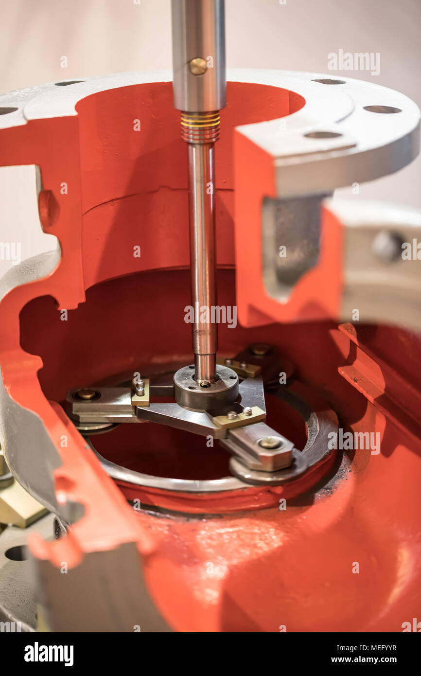 Superficie industriale macchina rettificatrice. Foto Stock