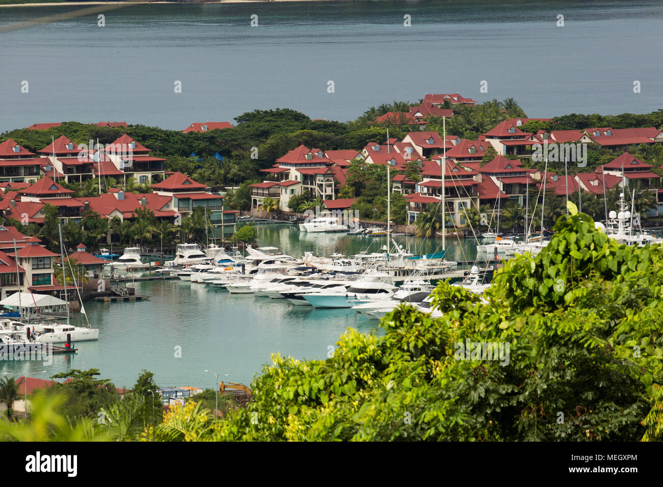 Seychelles- Victoria, la città capitale, Isola di Mahe Foto Stock