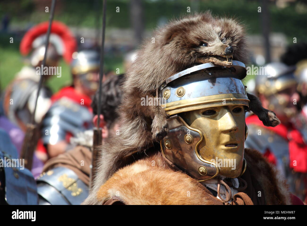 Roma, Italia, 22 aprile 2018. 2771 Compleanno - nascita di Roma le celebrazioni al Circo Massimo, ROMA, Italia, il 22 aprile, 2018 Credit: Gari Wyn Williams/Alamy Live News Foto Stock