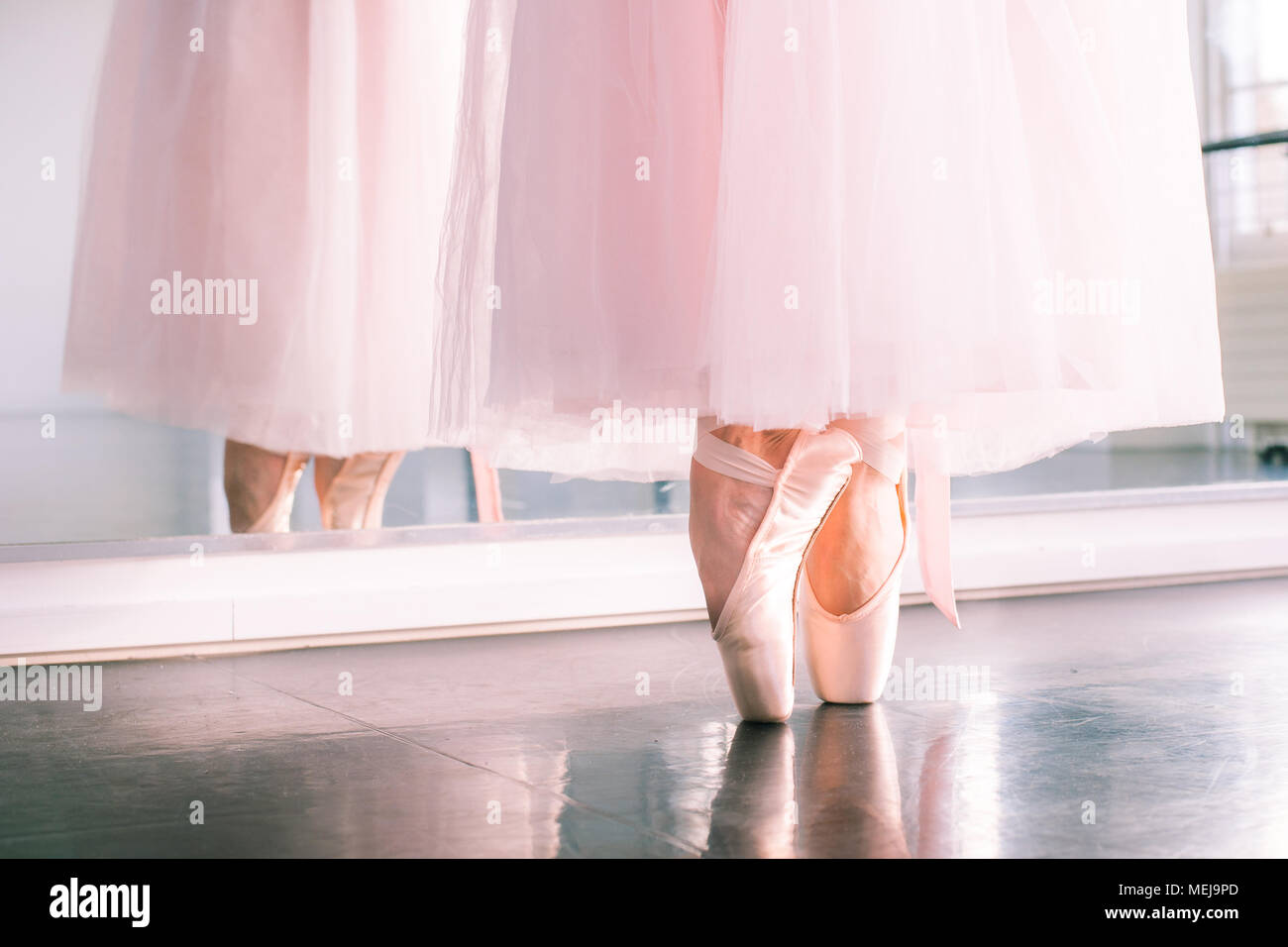 scarpe rosa specchio