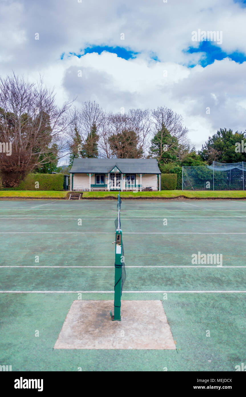 Newton Stewart Tennis Club, Newton Stewart, Dumfries & Galloway, Scotland, Regno Unito Foto Stock