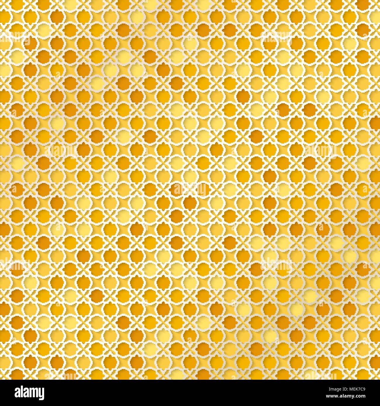 Girih pattern. Bellissimo design arabo modello con pattern di arabo. Illustrazione Vettoriale