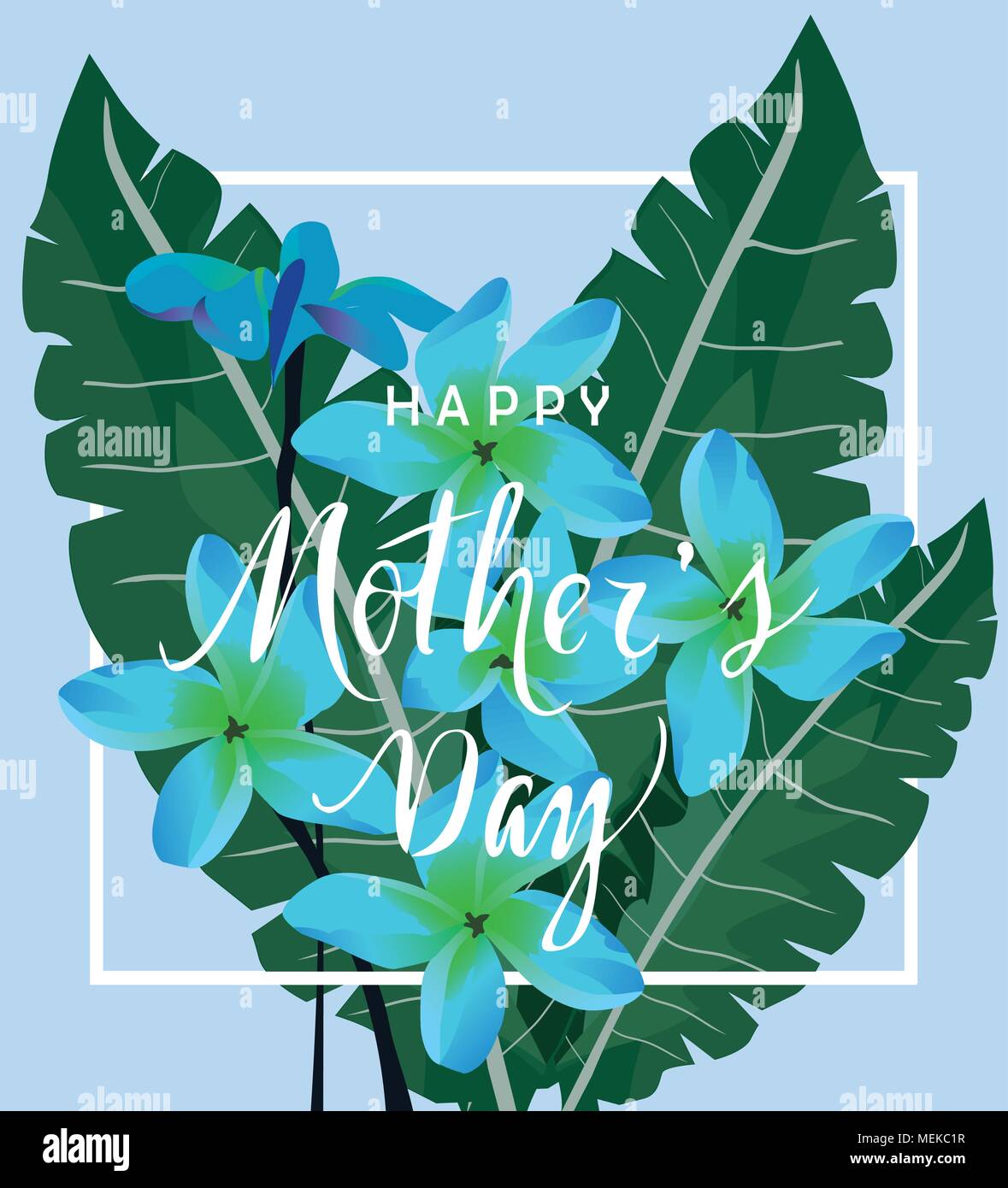 Illustrazione vettoriale di floral Giornata della Madre card Illustrazione Vettoriale