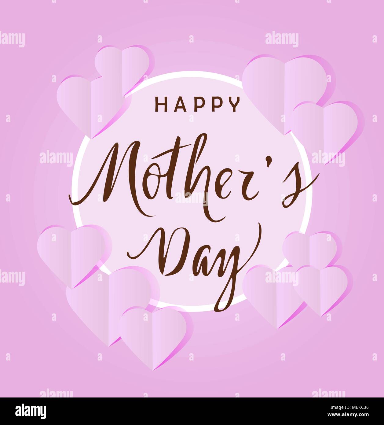 Illustrazione vettoriale di floral Giornata della Madre card Illustrazione Vettoriale