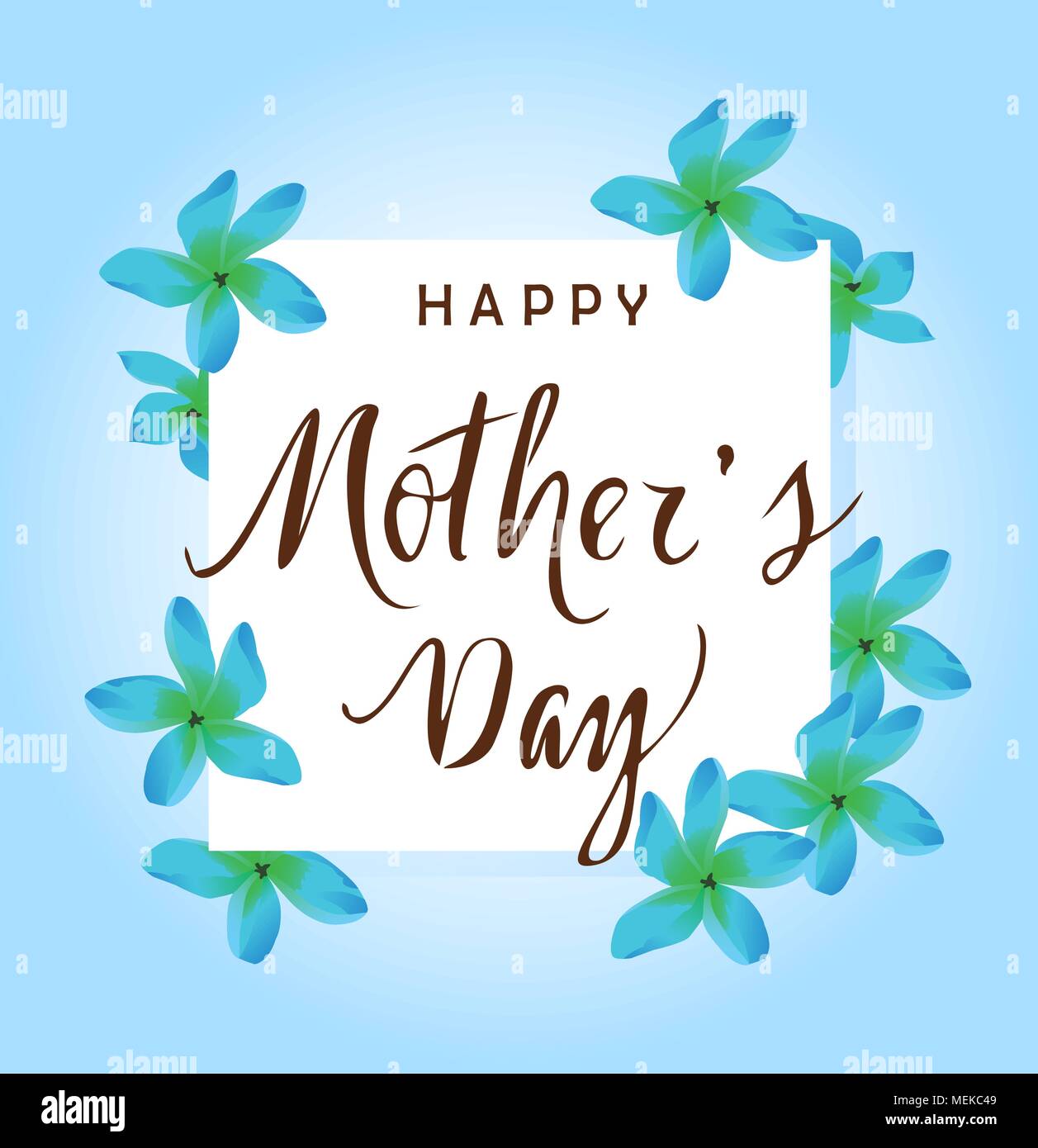 Illustrazione vettoriale di floral Giornata della Madre card Illustrazione Vettoriale
